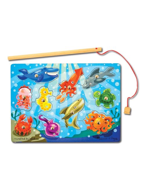 Melissa & Doug Fa készségfejlesztő játék, Mágneses horgászat