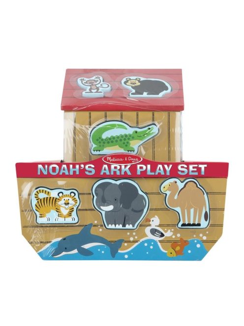 Melissa & Doug Fa Készségfejlesztő játék, Noé bárkája formaegyeztető játék