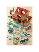 Melissa & Doug Fa Készségfejlesztő játék, Noé bárkája formaegyeztető játék