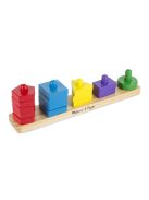 Melissa & Doug Fa készségfejlestő játék, formarendező toronyépítő