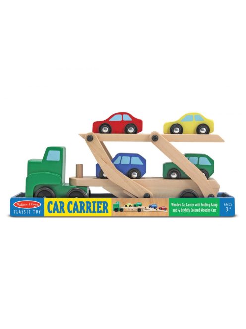 Melissa & Doug Fa jármű, autószállító