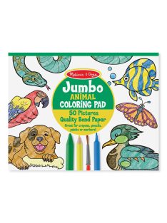 Melissa & Doug Kreatív játék, Jumbo színező, állatok