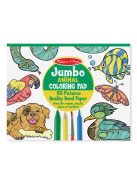 Melissa & Doug Kreatív játék, Jumbo színező, állatok