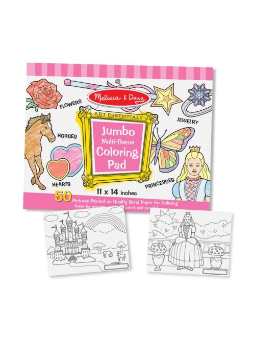 Melissa & Doug Kreatív játék, Jumbo színező, pink