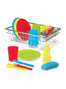   Melissa & Doug Sütés-főzés, Konyhai étkészlet szárítóval