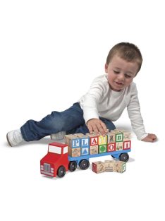 Melissa & Doug betűszállító teherautó