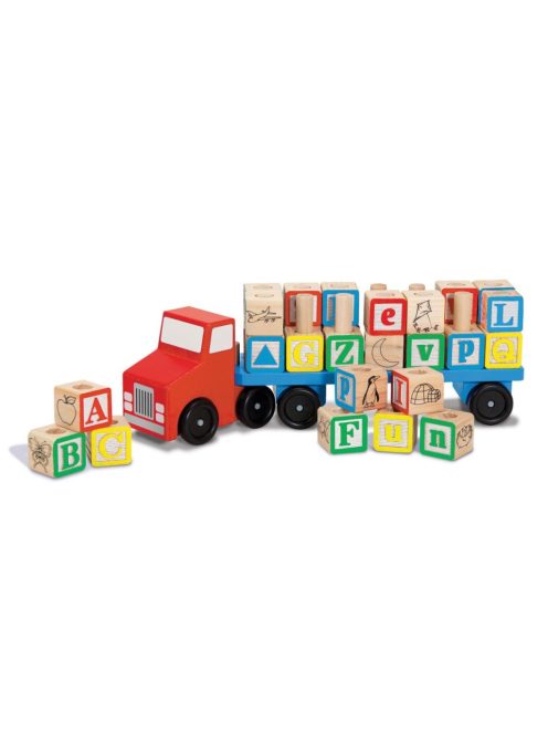 Melissa & Doug betűszállító teherautó