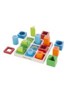 Melissa & Doug fa készségfejlesztő játék, 3d formaegyeztető
