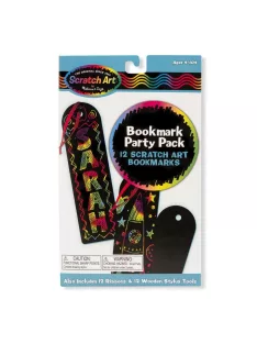   Melissa & Doug Kreatív játék, Képkarc, könyvjelzők, party szett