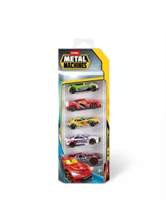   Metal Machines fém kisautó csomag, 5 db-os, 4. sorozat - többféle