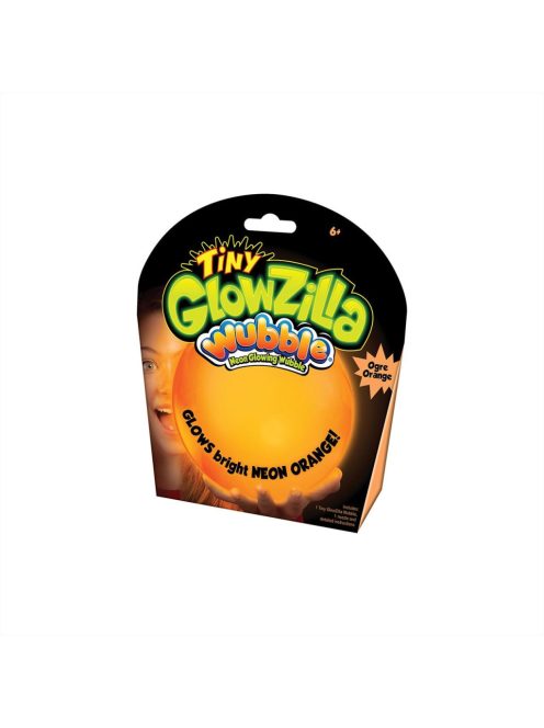 Világító Tiny Glowzilla Wubble, 30 cm - neon narancs