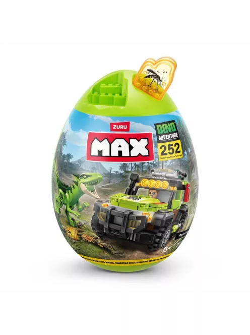 Zuru MAX Dino Adventure dinó tojás kapszula, 252 db-os