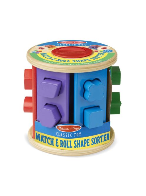 Melissa & Doug Fa készségfejlesztő játék, Gurulós formarendező