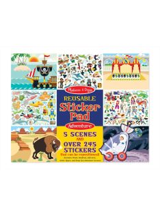   Melissa & Doug Kreatív játék, Újrahasználható matrica készlet, kalandozás