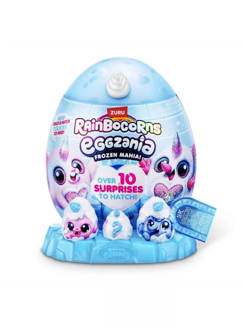 Zuru Rainbocorns Eggzania meglepetés tojás interaktív plüssel - téli barátok