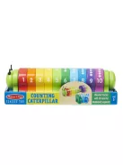 Melissa & Doug Fa készségfejlestő játék, színes számtanuló hernyó