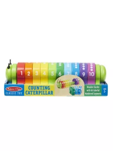   Melissa & Doug Fa készségfejlestő játék, színes számtanuló hernyó