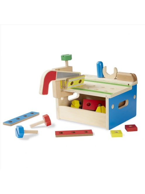 Melissa & Doug barkácsasztal satupaddal