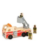 Melissa & Doug Fa jármű, létrás tűzoltóautó