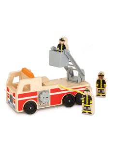 Melissa & Doug Fa jármű, létrás tűzoltóautó