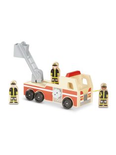Melissa & Doug Fa jármű, létrás tűzoltóautó