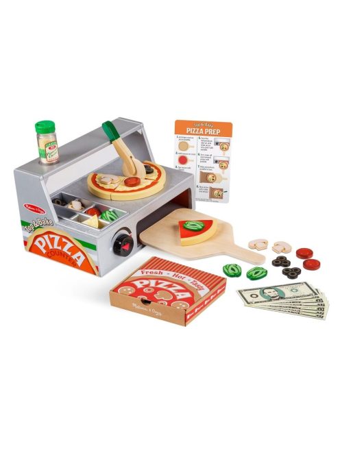 Melissa & Doug Szerepjáték, Fa pizzasütő készlet