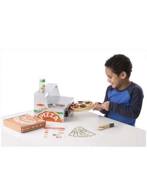 Melissa & Doug Szerepjáték, Fa pizzasütő készlet