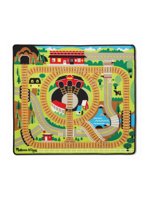 Melissa & Doug Játszószőnyeg 100x90 cm, vonat