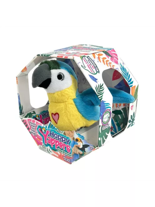 Happy Yappers interaktív plüss - kék arapapagáj