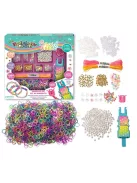 Rainbow Loom Auto Loom Loomi-Pals gumikarkötő készítő szett gyöngyökkel