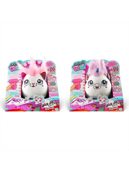 Airbrush Plush színezhező állatok - Hairific puha pajti - többféle