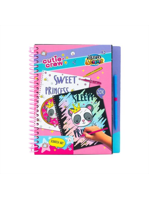 Canenco Cutie Crew képkarc könyv, 20 oldalas