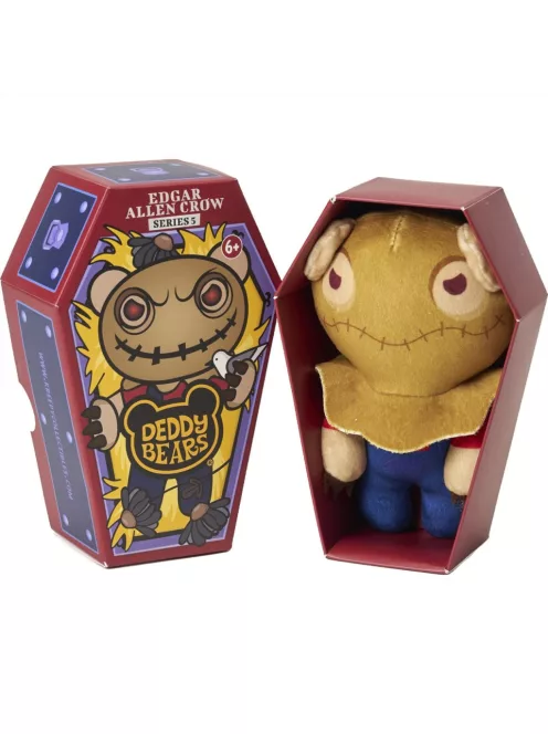 Deddy Bears plüss koporsóban, 5. sorozat, 15 cm-es - Edgar Allen Crow