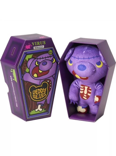Deddy Bears plüss koporsóban, 5. sorozat, 15 cm-es - Virus