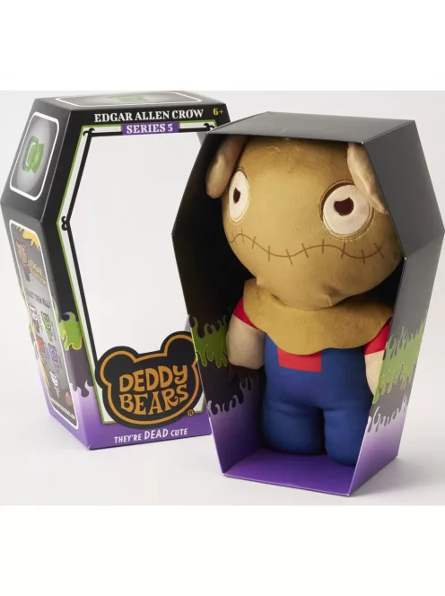 Deddy Bears plüss koporsóban, 5. sorozat, 30 cm-es - Edgar Allen Crow