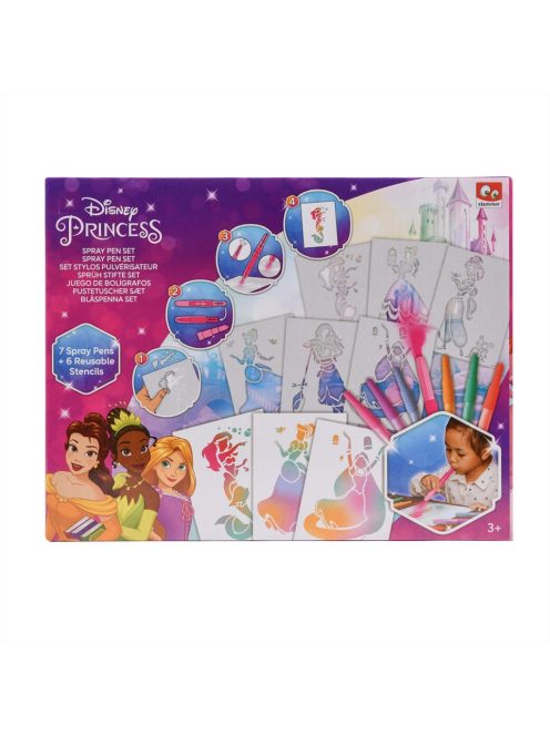 Canenco Disney hercegnők színező szett fújós filccel