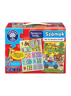   Orchard Toys Keress és találj... Számok puzzle, 2x10 db-os