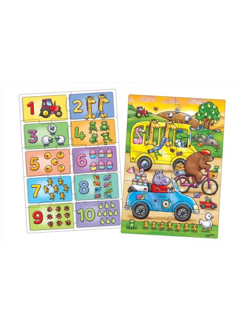 Orchard Toys Keress és találj... Számok puzzle, 2x10 db-os