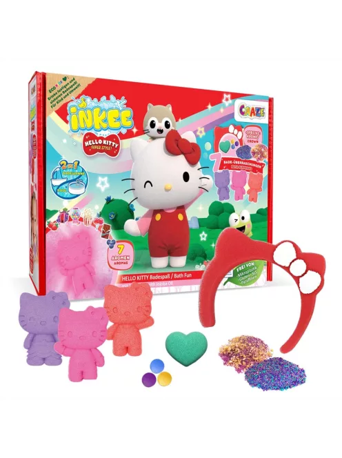 Craze Inkee Vegán fürdő nagy szett - Hello Kitty