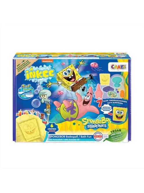 Craze Inkee Vegán fürdő nagy szett - Spongya Bob