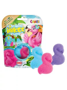   Craze Inkee vegán fürdő forma - flamingó rágogumi aromával, 3db-os