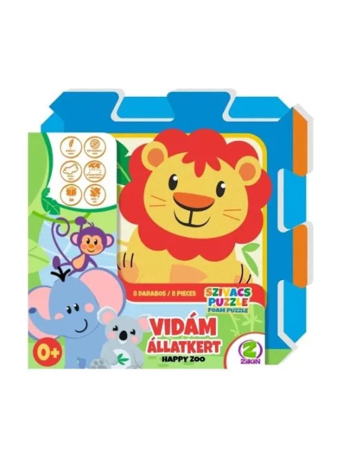 Habszivacs szőnyeg puzzle - Vidám állatkert
