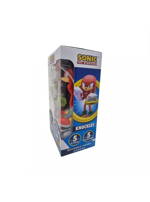 Sonic, a sündisznó összerakható figura, 18 cm - Knuckles, a hangyászsün