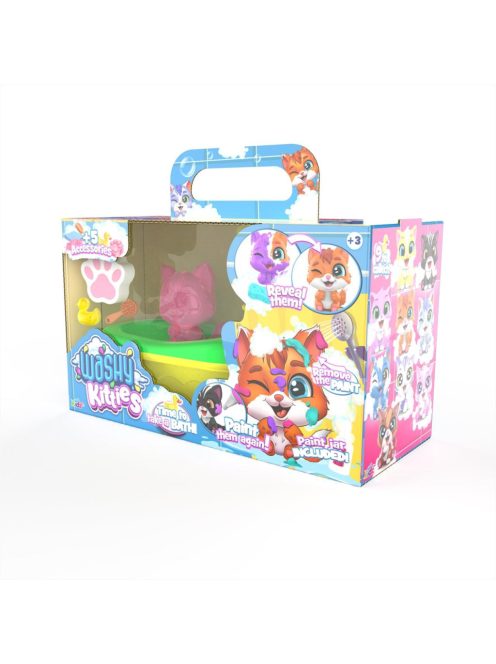 Washy Friends Color Reveal Pancsoló cicusok káddal és 5 kiegészítővel - Szörmi