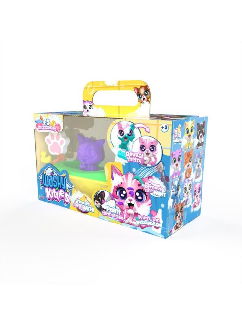 Washy Friends Color Reveal Pancsoló cicusok káddal és 5 kiegészítővel - Pinki