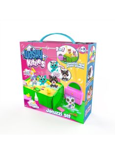   Washy Friends Color Reveal Pancsoló cicusok jacuzzival és 5 kiegészítővel, 2 figurával