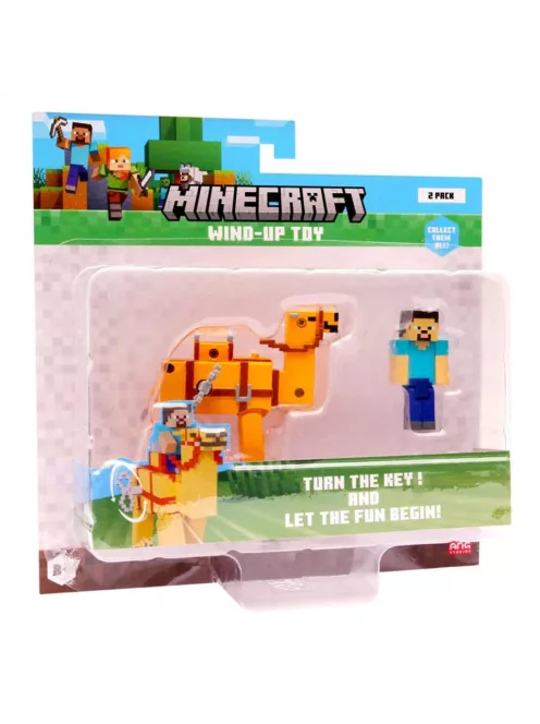 Minecraft 3D figura felhúzható állattal, 2. sorozat - többféle