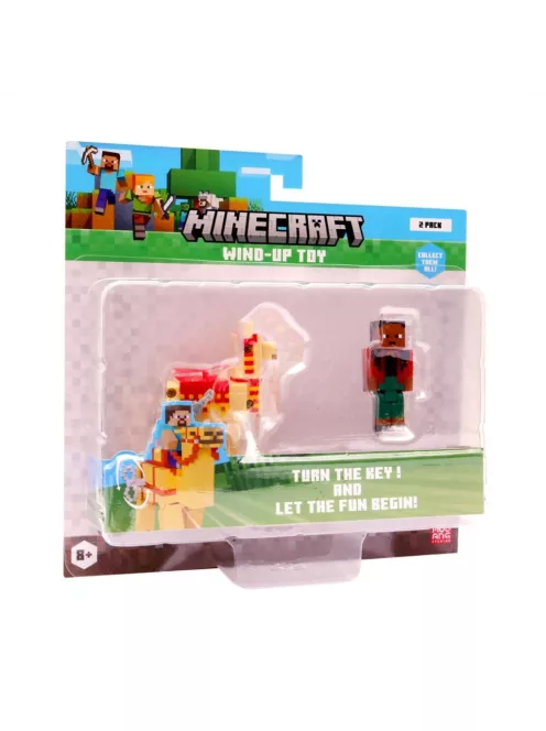 Minecraft 3D figura felhúzható állattal, 2. sorozat - többféle