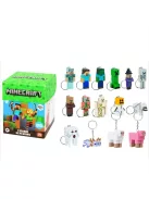 Minecraft meglepetés figura kulcstartó, 13 cm, 2. sorozat