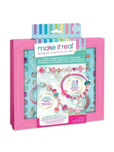 Make It Real Kristály medál karkötők, mind pink